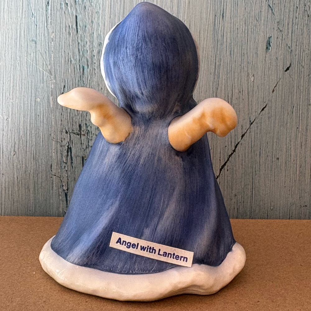 Vintage Ceramic “Girl with Lantern” in Blue & Cream by Goebel - Picture 3 of 11